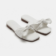 White Bow Slides