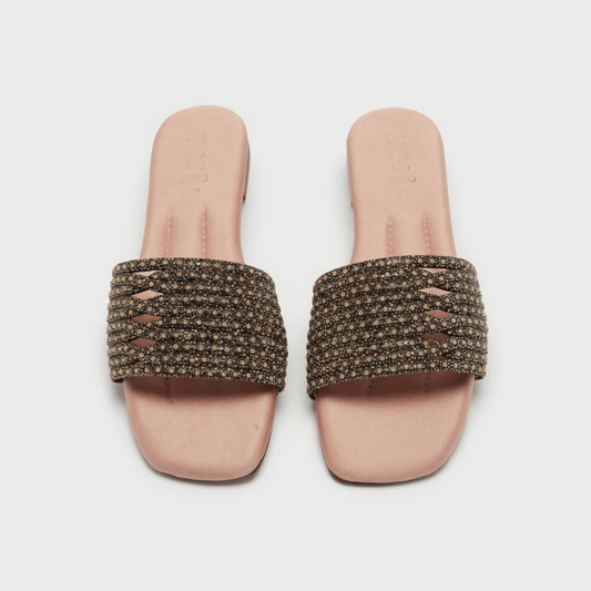 Pink Embellished Slides