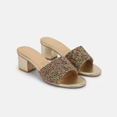 Rainbow Beaded Heels