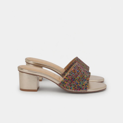Rainbow Beaded Heels