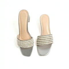 Sparkling Silver Heels