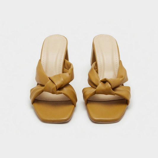 Mustard Knot Square Heels