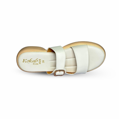 Creamy Double Strap Sandals