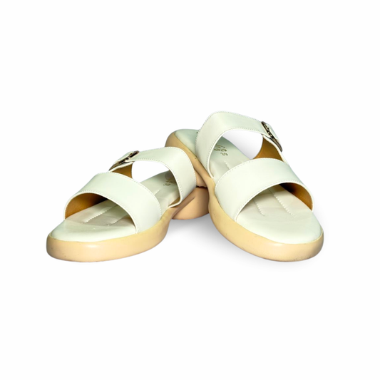 Creamy Double Strap Sandals