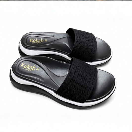 Aura Black Slides