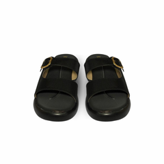 Black Double Strap Sandals