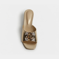 Gold Jewel Heels