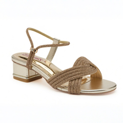 Gold Glitter Sandals