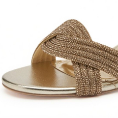 Gold Glitter Sandals