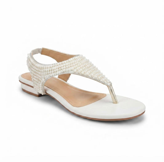 white pearl strap