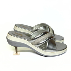Silver Crisscross Slides