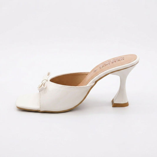 White Patent Heel