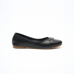 Black Buckle Pumps