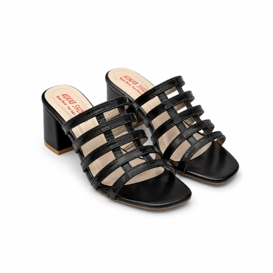 Celeste Black Heels