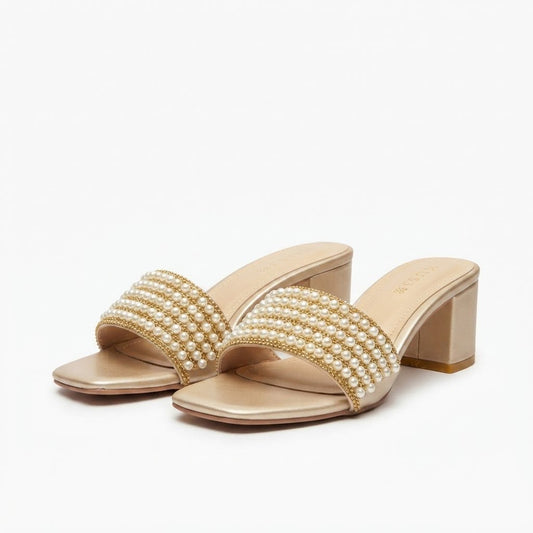 Golden Sparkling Heels