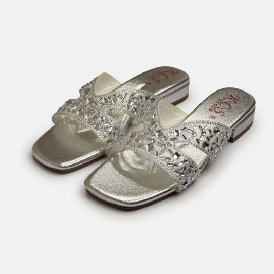 Crystal Silver Slides