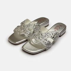 Crystal Silver Slides