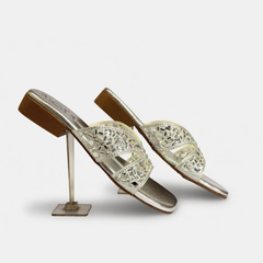 Crystal Silver Slides