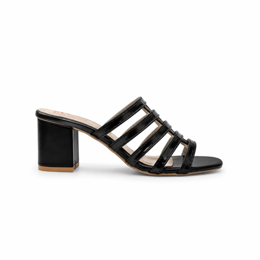 Celeste Black Heels