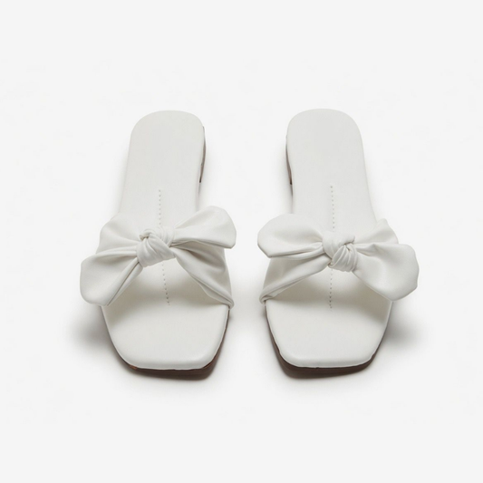 White Bow Slides