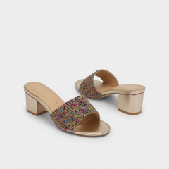 Rainbow Beaded Heels