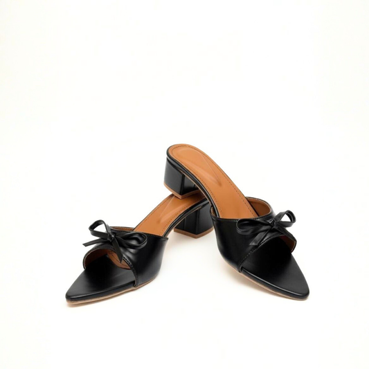 Pointed Black Heels