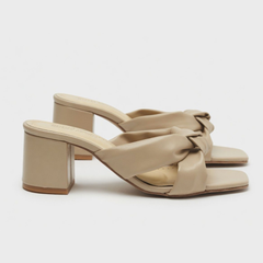 Nude Knot Square Heels