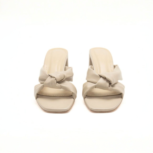 Nude Knot Square Heels