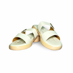 Creamy Double Strap Sandals