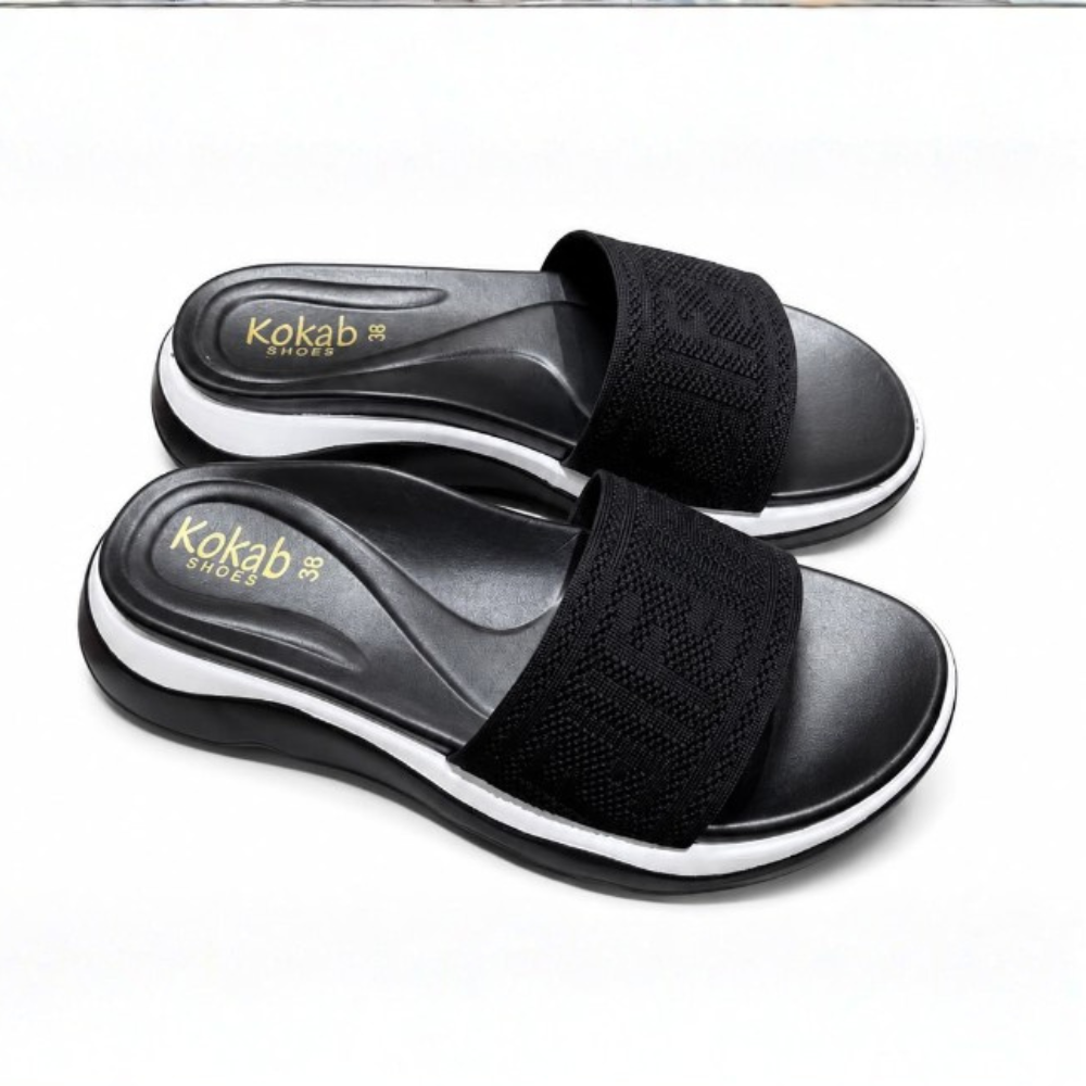 Aura Black Slides