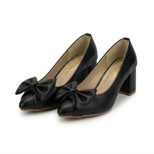 Black Block heel pumps