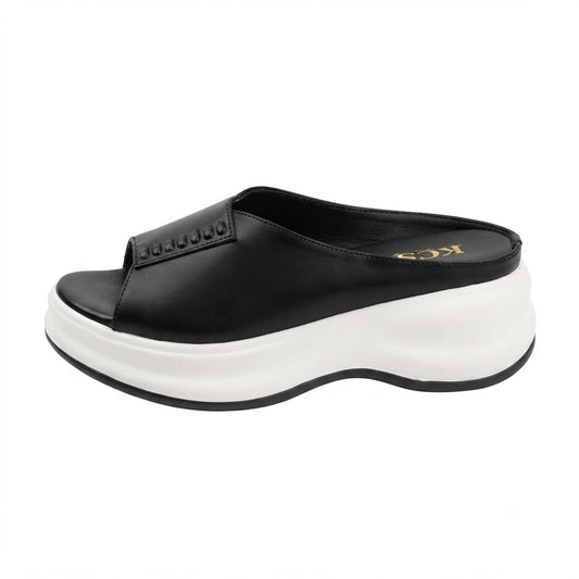 Black Vogue Rise slides
