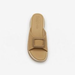 Mustard Buckle Slippers