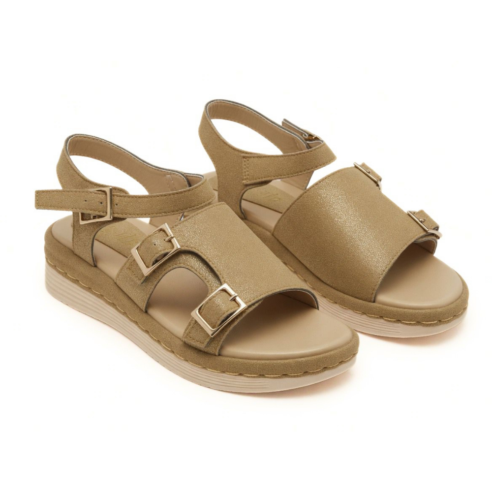 Brown Multi-Strap Sandals