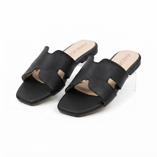 H Black Slipper