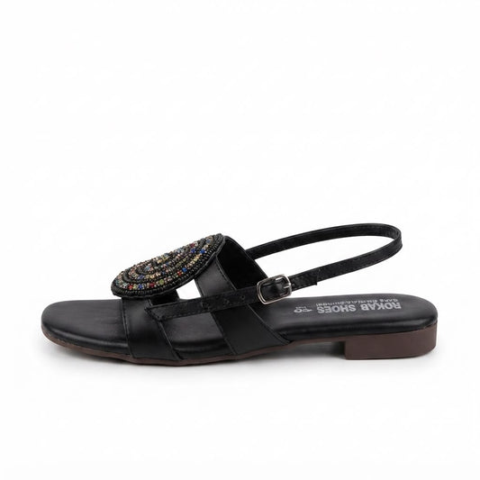 black Medallion sandal