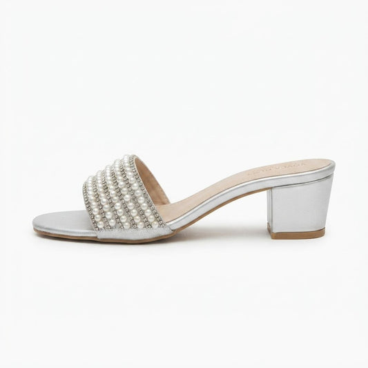 Silver Sparkling Heels