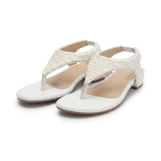 white pearl strap