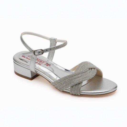 Silver Glitter Sandals