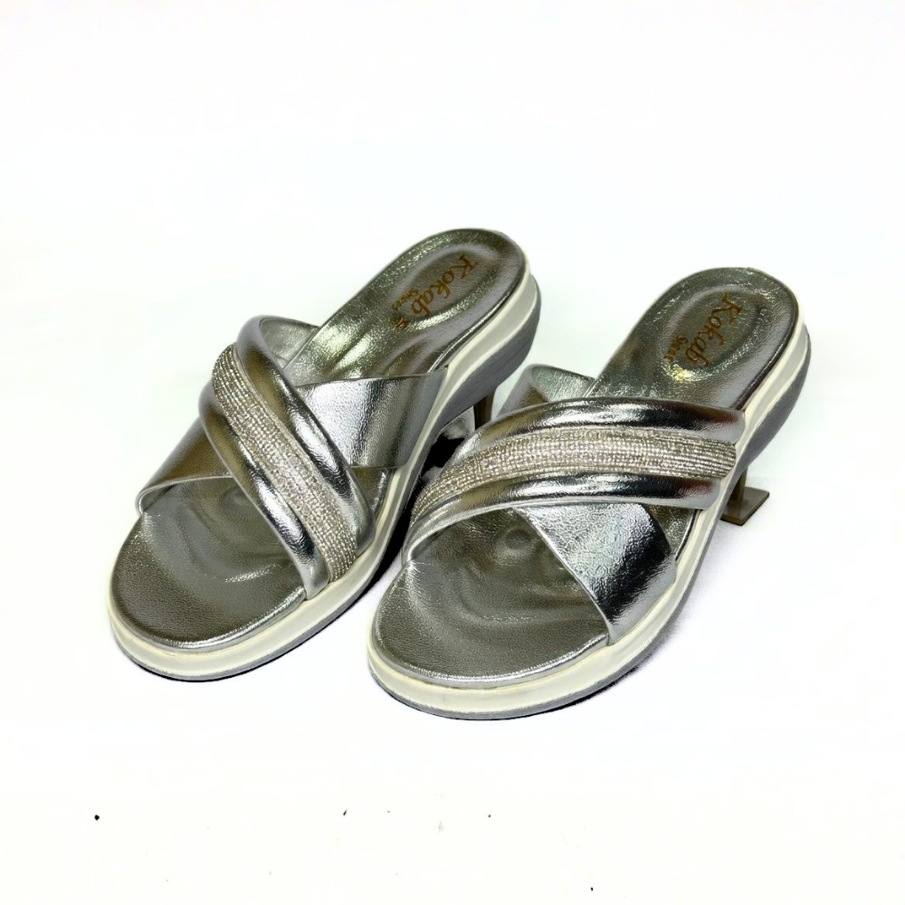 Silver Crisscross Slides