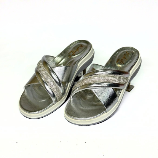 Silver Crisscross Slides
