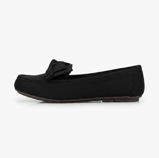 Black Bow Loafers