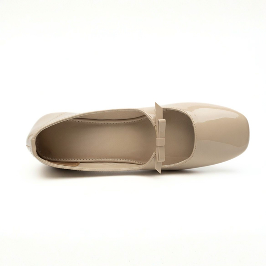 Cream Buckle Mary Janes