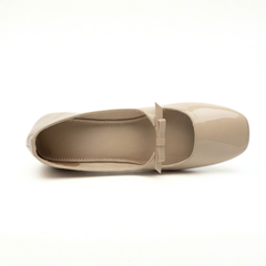 Cream Buckle Mary Janes