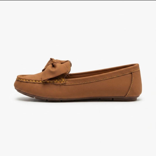 Mustard Bow Loafers