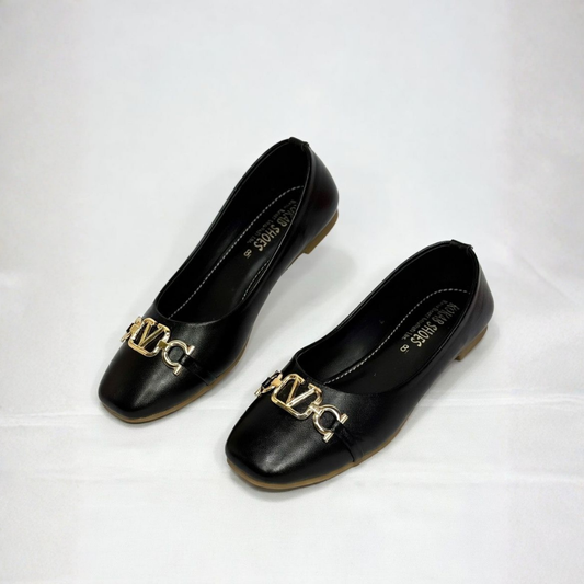 Black Gold Pumps