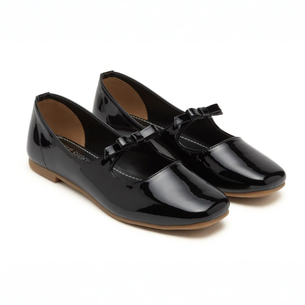 Black Buckle Mary Janes