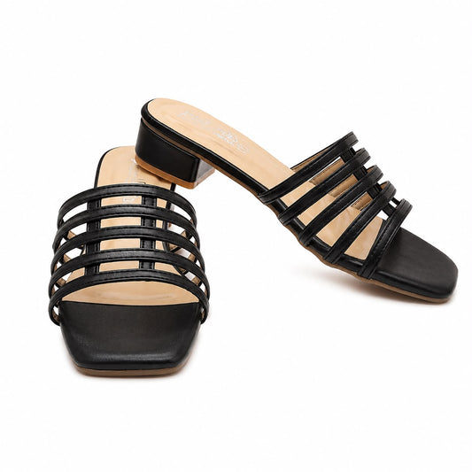 Black Strap heel