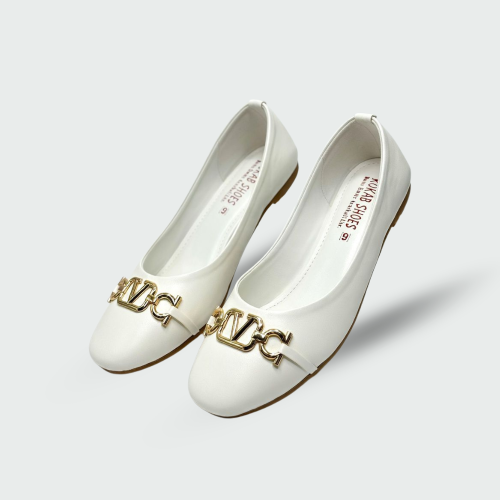 White Gold Pumps