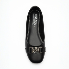 Black Buckle Pumps